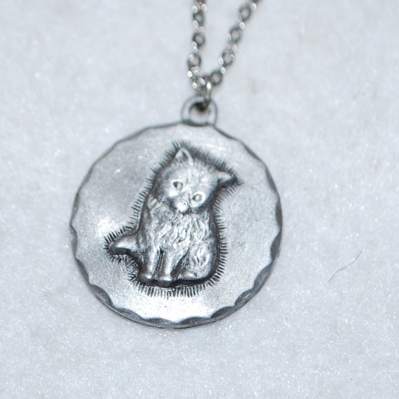 Rawcliff Pewter Cat Necklace - Picture 2 of 6